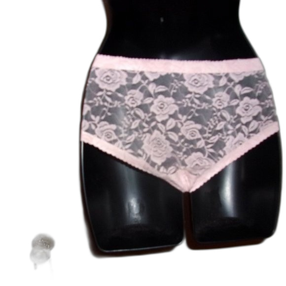 Youmita Peach Whip Lace Demi 34B Bra & Coordinating Medium Seamless Panty NWT - Picture 5 of 10